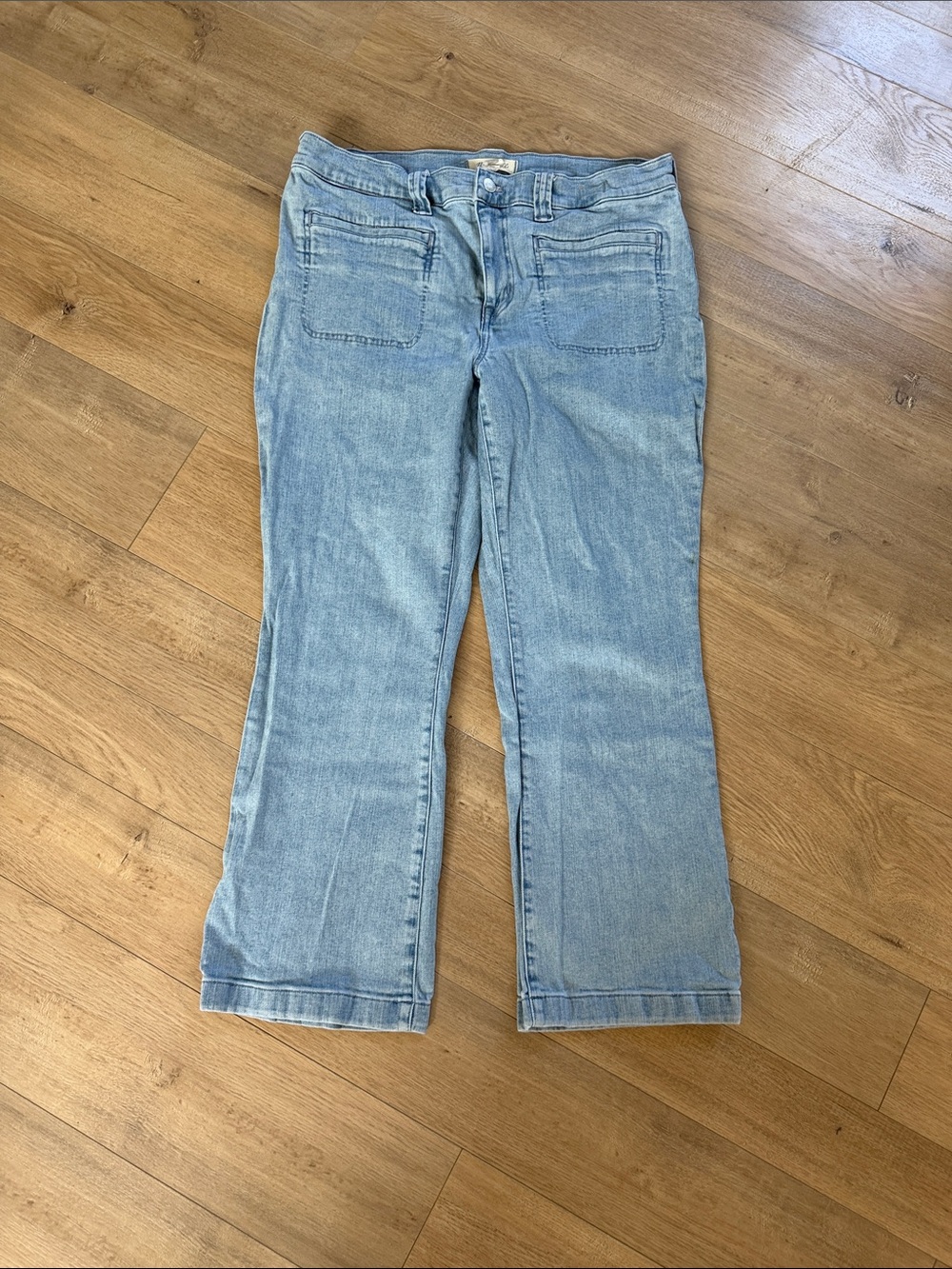 Madewell Light Blue Denim Wide-Leg Jeans